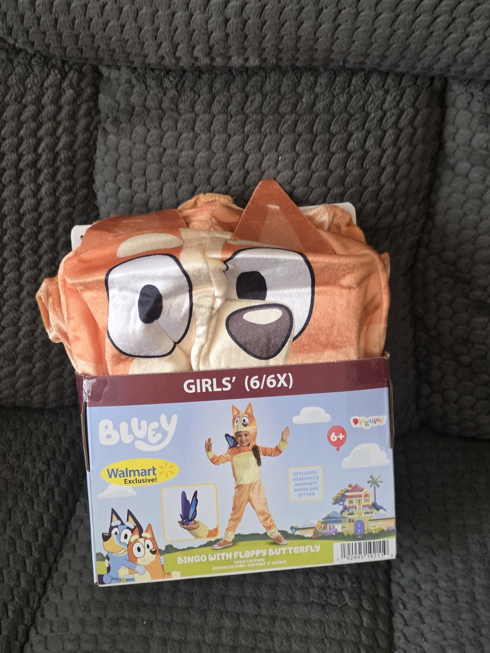 Bluey Girls' Bingo Character Costume - Orange (6/6X)